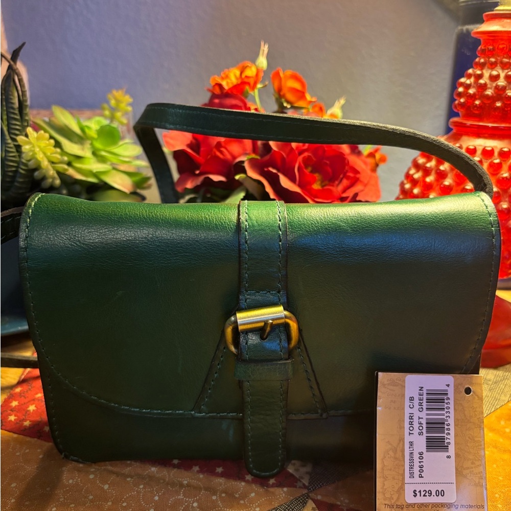 Patricia Nash Small Tori Crossbody/Green